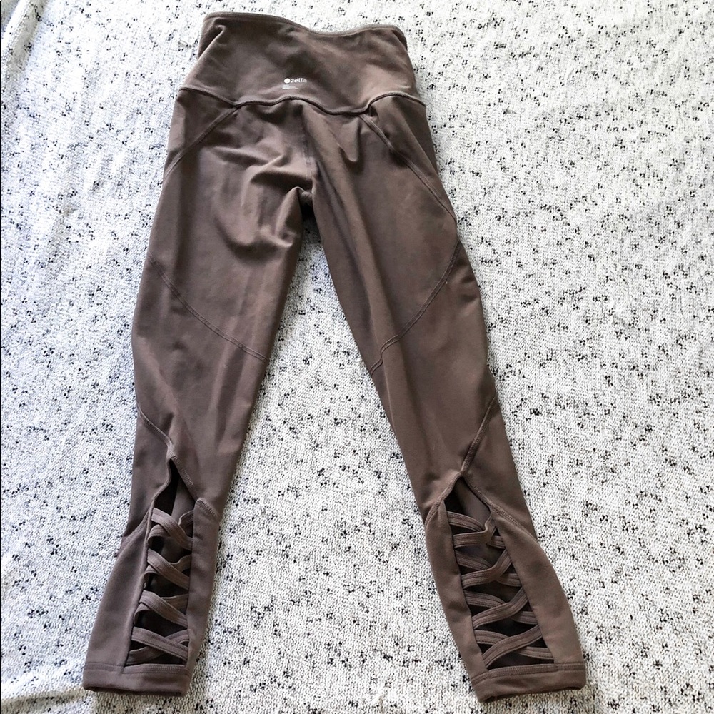ZELLA by Nordstrom tan lace up legging XS